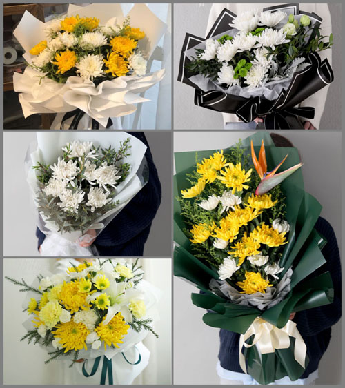 江苏镇江润州区南山街道白事花束代送